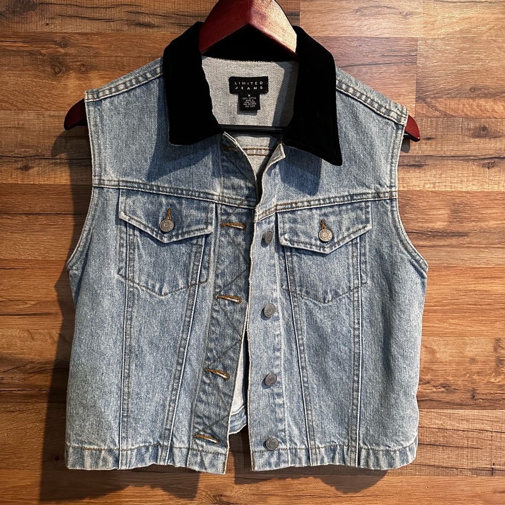 The Limited Gray Denim Jacket